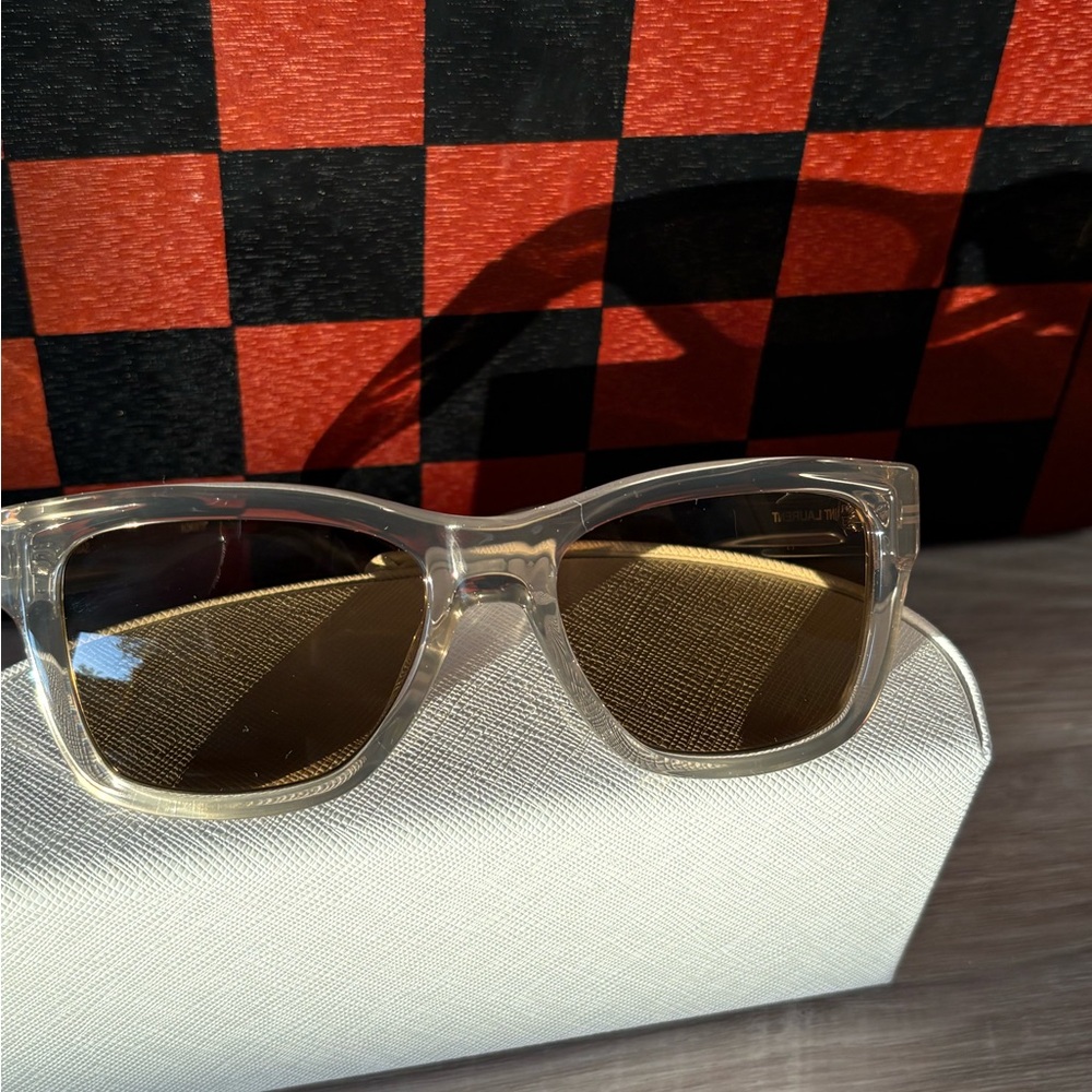 Clear saint Laurent Sunglasses